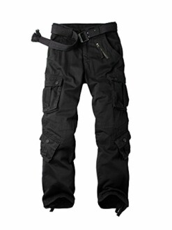 Aeslech Men's Cargo Work Combat Trousers