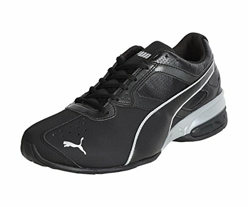 Black Puma sneaker with white accents