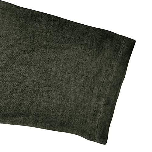 Close-up of dark green fabric texture.