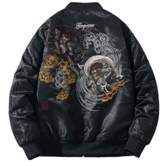 Cyberpunk Streetwear Bomber Jacket