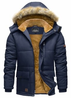 TACVASEN Herren Winterjacke